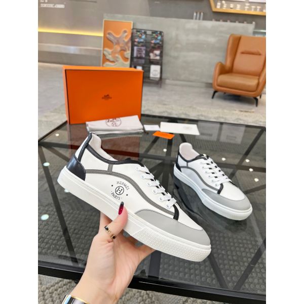 HERM Men's Get Sneakers in Multicolour Calfskin