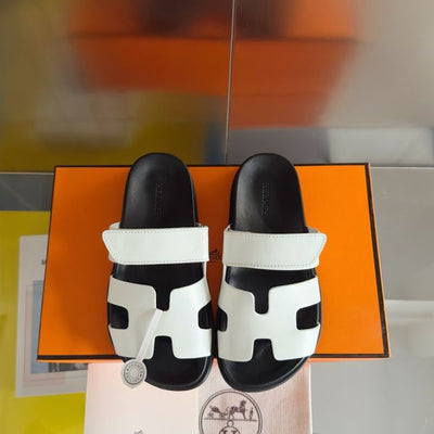 HERM Men's Chypre Sandals in White Calfskin
