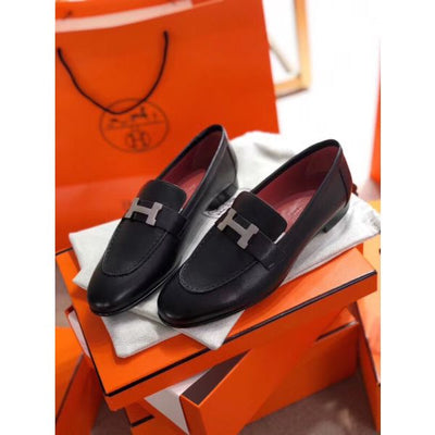 HERM Paris Loafers In Black Goatskin