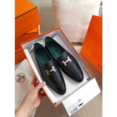 HERM Paris Loafers In Noir Goatskin