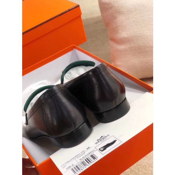 HERM Paris Loafers In Noir Goatskin