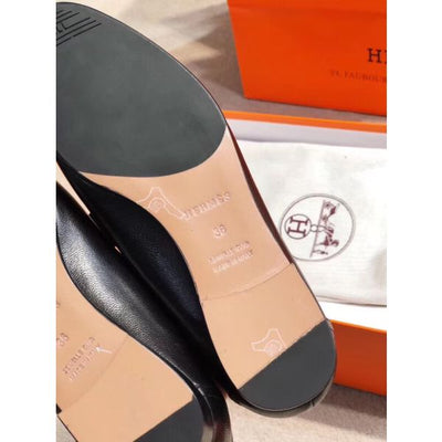 HERM Paris Loafers In Noir Goatskin