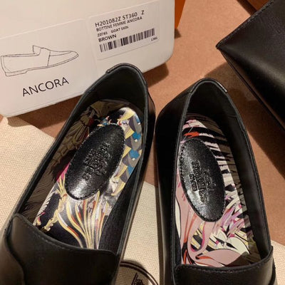 HERM Ancora Loafers In Black Goatskin