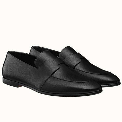 HERM Ancora Loafers In Black Goatskin