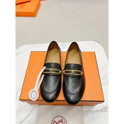 HERM Women's Colette Loafers in Black Leather