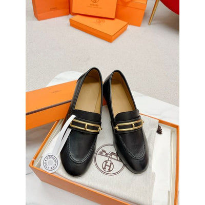HERM Women's Colette Loafers in Black Leather
