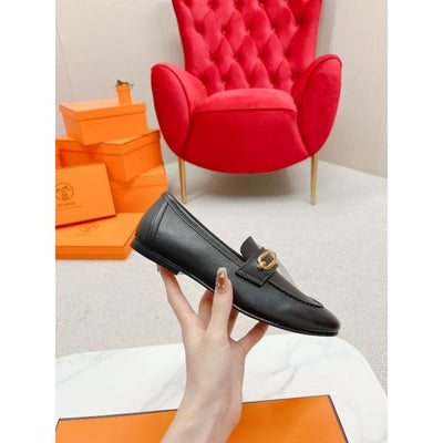 HERM Women's Colette Loafers in Black Leather