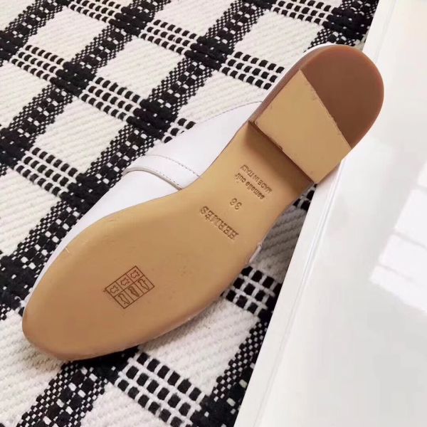 HERM Oz Mules In Caramel Calfskin