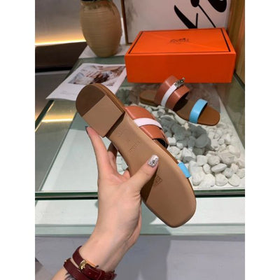 HERM Avenue Sandals In Multicolour Calfskin