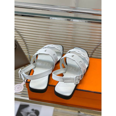 HERM Grace Sandals in White Nappa Leather