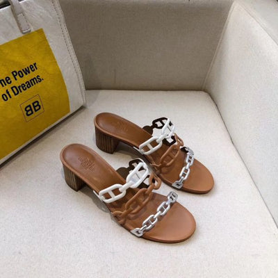 HERM Tandem Sandals In Multicolour Lambskin