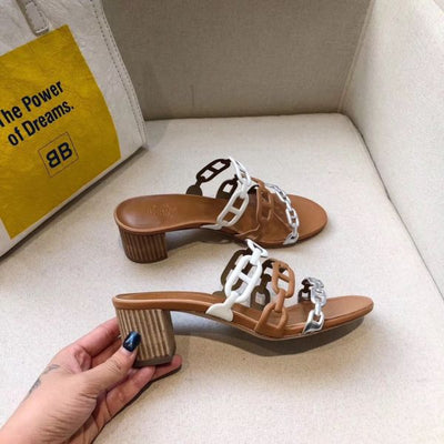 HERM Tandem Sandals In Multicolour Lambskin
