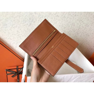 HERM Gold Swift Bearn Gusset Wallet