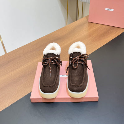 CHUKKA BOOTS IN CHOCOLATE SUEDE WITH WOOL LINING