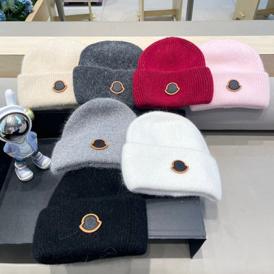 BEANIE HAT IN BISQUE BEIGE WOOL 438122