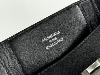 BEL AIR CARRY ALL BAG 29 IN BLACK NAPPA LAMBSKIN SILVER HARDWARE