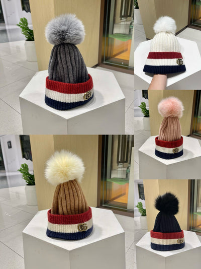 BEANIE HAT IN COLORFUL WOOL 434722