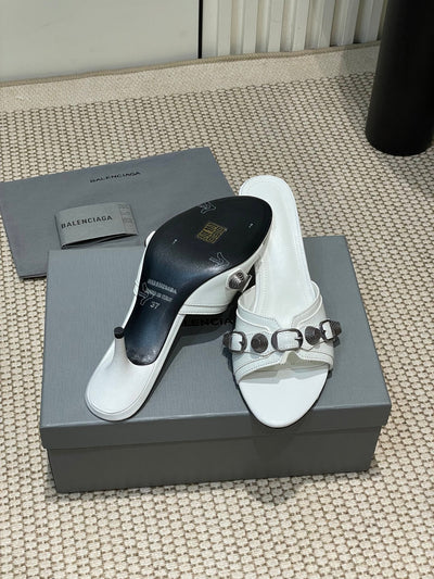 CAGOLE HIGH MULES IN WHITE OIL-WAX SHEEPSKIN